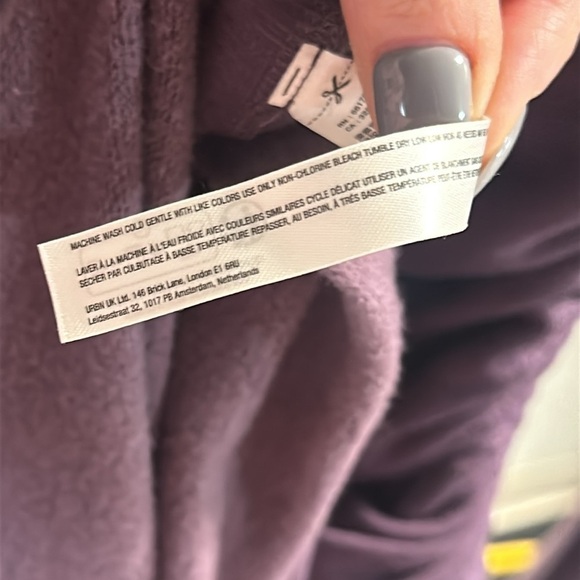 NEW Daily Practice by Anthropologie Long-Sleeve Ruched Mini Dress Plumb Sz XS - Picture 8 of 8